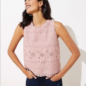Loft XXL eyelet top NWT